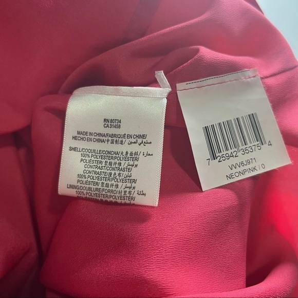 𝅺bcbg Pink Strapless Dress Size 0 - Picture 10 of 13